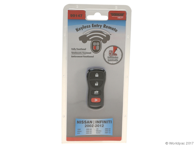 Foto de Control Remoto Inal�mbrico Puerta y Alarma para Nissan y Infiniti Marca Dorman N�mero de Parte W0133-2187613