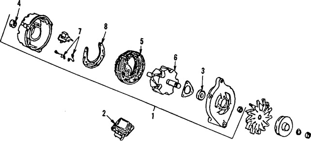 Foto de Regulador de Voltaje Original para Ford Thunderbird Mercury Cougar Marca FORD Remanufacturado Nmero de Parte E9PZ10316B