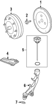 Foto de Plato Flexible Transmisin Automt Original para Ford Lincoln Mercury Marca FORD Nmero de Parte 7T4Z6375AA