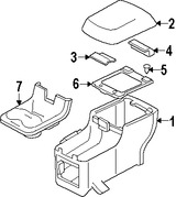 Foto de Consola Central Original para Ford Taurus X 2008 2009 Marca FORD N�mero de Parte 5F9Z74045A36AC