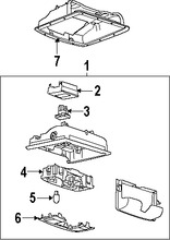 Foto de Consola Central Original para Ford Taurus X 2008 2009 Marca FORD N�mero de Parte 7L1Z78519A70CD