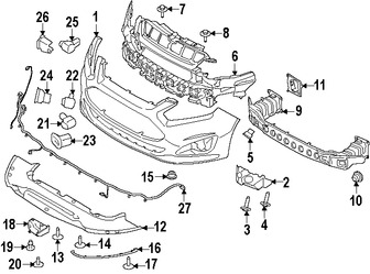 Foto de Cubierta del parachoques Original para Ford C-Max 2013 2014 2015 2016 2017 Marca FORD Remanufacturado N�mero de Parte DM5Z17D957APTM