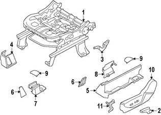 Foto de Manilla de Ajuste de Reclinacion Asiento Trasero Original para Ford C-Max Ford Escape Marca FORD Nmero de Parte CJ5Z7861753AB