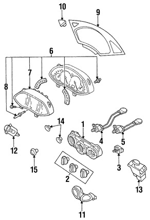 Foto de Interruptor de Control Motor del Ventilador Original para Ford Focus Ford Marca FORD N�mero de Parte 2M5Z19B888BA