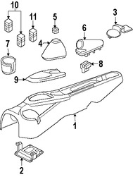Foto de Interruptor de Calefaccin del Asiento Original para Ford Focus Marca FORD Nmero de Parte 98AZ14D694BA