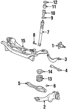 Foto de Brazo de Control Lateral Original para Ford Focus Marca FORD N�mero de Parte YS4Z5500DA