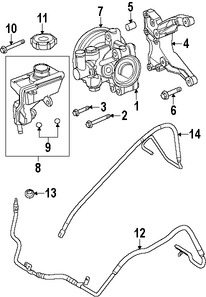 Foto de Sello de Tapa del Tanque L�quido Direccion Hidraulica Original para Ford Focus 2008 2009 2010 2011 Marca FORD N�mero de Parte 8S4Z3F886A