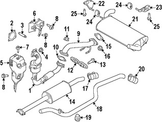 Foto de Empacadura del Turbo Original para Ford Focus Ford Fiesta Marca FORD Nmero de Parte CM5Z9450A