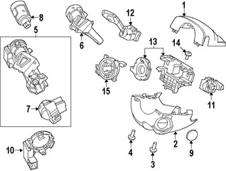 Foto de Interruptor Combinado Original para Ford Focus Ford C-Max Ford  Ford Escape Marca FORD N�mero de Parte F1FZ13341A