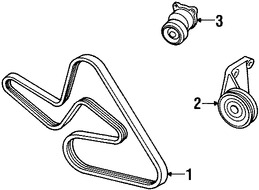 Foto de Conjunto Tensor de Correa Original para Ford Escort 1999 2000 1998 2001 2002 2003 Marca FORD N�mero de Parte F8KZ8678AB