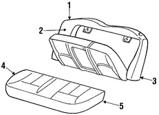 Foto de Asiento Original para Ford Taurus Marca FORD N�mero de Parte 1F1Z54600A88AA