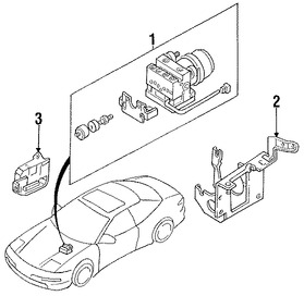 Foto de M�dulo de control de ABS Original para Ford Probe 1993 Marca FORD N�mero de Parte F32Z2B373A
