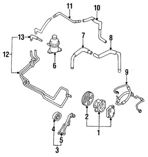 Foto de Polea de Bomba de Direccin Original para Ford Probe 1997 1993 1994 1995 1996 Marca FORD Nmero de Parte F32Z3A733B