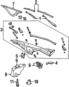 Foto de Tapa de Depsito de Lquido Limpiaparabrisas Original para Ford Mercury Lincoln Marca FORD Nmero de Parte F7UZ17632AA