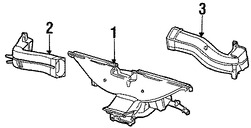 Foto de Ducto de Aire del Panel de Instrumentos Original para Ford Crown Victoria Lincoln Town Car Mercury Grand Marquis Mercury Marauder Marca FORD Nmero de Parte F5AZ19B680A