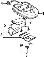 Foto de Consola Central Original para Lincoln Continental Ford E-150 Ford E-250 Ford E-350 Super Duty Mercury Mountaineer Marca FORD Nmero de Parte 1F2Z16518S48AA