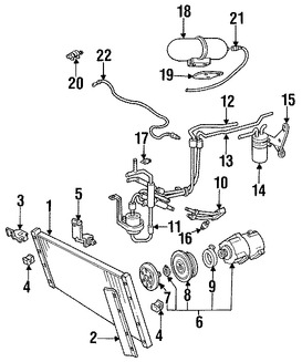 Foto de Vlvula de Alivio del Compresor Original para Ford Mercury Lincoln Marca FORD Nmero de Parte F3DZ19D644A