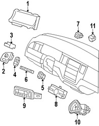 Foto de Interruptor de la Unidad de Control de Traccin Original para Lincoln Town Car Marca FORD Nmero de Parte 7W1Z2C335A