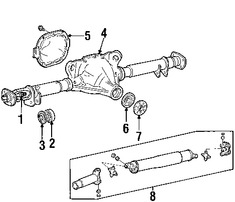 Foto de Eje Propulsor Original para Lincoln Town Car Marca FORD Nmero de Parte 6W1Z4234B