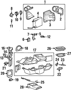 Foto de Rueda del Motor de Ventilador Original para Ford Mercury Lincoln Marca FORD Nmero de Parte YL7Z18504AA