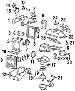 Foto de Unidad de Control Motor del Ventilador Original para Lincoln Mercury Ford Marca FORD Nmero de Parte 6L2Z19E624A