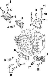 Foto de Montura de Transmisin Automtica Original para Lincoln MKS Lincoln Punto Ford Taurus Ford Marca FORD Nmero de Parte AA5Z6038B