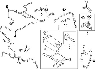 Foto de V�lvula PCV Original para Ford Lincoln Marca FORD N�mero de Parte AA5Z6A666D