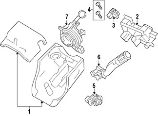 Foto de Sensor Angulo de Direccin Original para Ford Mercury Lincoln Marca FORD Nmero de Parte 6L2Z3F818AA