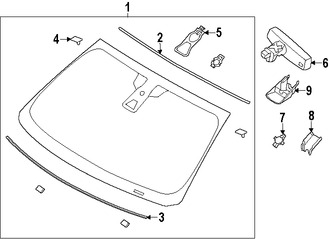 Foto de Sensor de Lluvia Original para Ford  Lincoln Marca FORD N�mero de Parte G3GZ17D547B