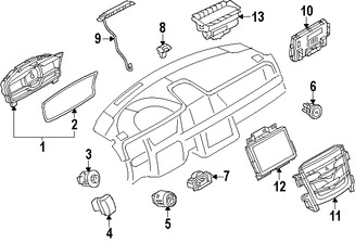 Foto de Interruptor Liberador de Bal Original para Lincoln MKS 2013 2014 2015 2016 Marca FORD Nmero de Parte DA5Z54432A38AA