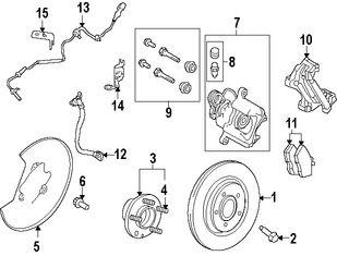 Foto de Gua del Pasador de Caliper Original para Ford  Lincoln Marca FORD Nmero de Parte DG1Z2C150B