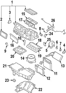 Foto de Modulo de Control calefaccin, ventilacin y aire acondicionado Original para Mercury Milan Lincoln Zephyr Lincoln MKZ Ford Fusion Marca FORD Nmero de Parte 8E5Z19E624A