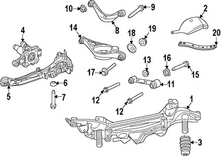 Foto de Tornillo de Brazo de Control de Suspension Original para Ford Mercury Lincoln Marca FORD Nmero de Parte W500547S439