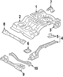 Foto de Soporte de cubierta de parachoques Original para Ford Fusion Mercury Milan Lincoln Zephyr Lincoln MKZ Marca FORD Nmero de Parte 6E5Z17A750BA