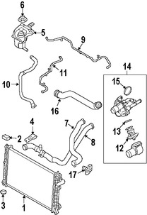 Foto de Manguera de Rebose Refrigerante de Motor Original para Lincoln MKZ Ford Fusion Marca FORD Nmero de Parte AH6Z8276A