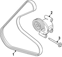 Foto de Perno de la polea del tensor de la correa Original para Mercury Mariner Mercury Milan Ford Fusion Ford Escape Lincoln MKZ Marca FORD Nmero de Parte W500314S437