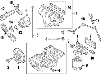 Foto de Mltiple de Admisin del Motor Original para Ford C-Max Ford Fusion   Lincoln MKZ Marca FORD Nmero de Parte DS7Z9424F