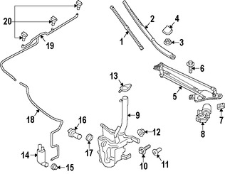 Foto de Perno de cubierta de parachoques Original para Ford  Lincoln Marca FORD N�mero de Parte W701107S303