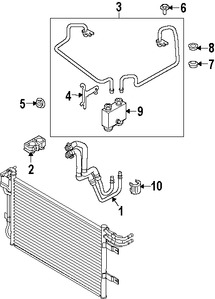 Foto de Termostato de Enfriador de Aceite de Transmisin Original para Lincoln Ford Marca FORD Nmero de Parte BT4Z7H322B