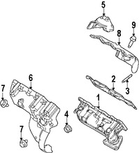 Foto de Empacadura de Mltiple de Escape Original para Lincoln  Ford Marca FORD Nmero de Parte AA5Z9448D