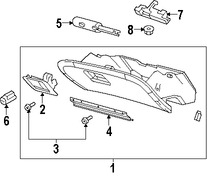 Foto de Guantera Original para Ford Crown Victoria Mercury Grand Marquis Marca FORD N�mero de Parte 9W7Z54060T10AF