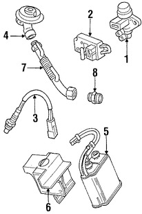 Foto de Sensor de Retroalimentacin Presin EGR Original para Ford Mercury Lincoln Marca FORD Nmero de Parte F2SZ9J460A