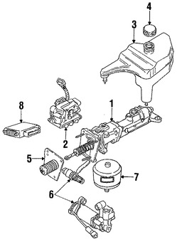 Foto de Mdulo de control de ABS Original para Ford Thunderbird Mercury Cougar Lincoln Mark VII Marca FORD Nmero de Parte E9SZ2B373A