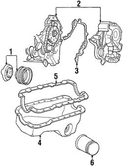 Foto de Bomba de Aceite Original para Ford Lincoln Mercury Marca FORD Nmero de Parte E8DZ6603A