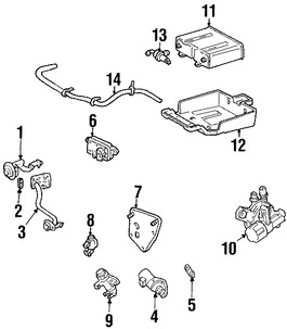 Foto de Solenoide de Purga del Canister Original para Mercury Cougar 1999 2000 2001 2002 Marca FORD Nmero de Parte F7RZ9C915BA