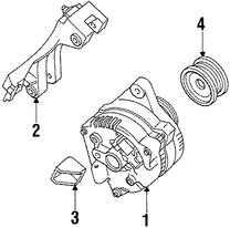 Foto de Polea del Alternador Original para Ford Contour Ford Escort Ford Explorer Mercury Mystique Mercury Tracer Marca FORD Nmero de Parte FOCZ10344C