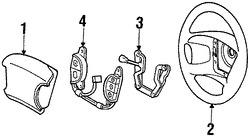 Foto de Timon / Volante / Manubrio Original para Ford Contour 1999 2000 1998 Mercury Mystique 1999 2000 1998 Marca FORD Nmero de Parte F8RZ3600HAA