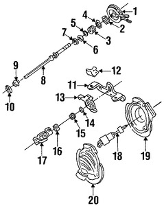 Foto de Eje de Columna de Direccin Original para Ford Taurus Mercury Sable Marca FORD Nmero de Parte F7DZ3B676AA