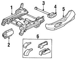 Foto de Cubierta de Riel de Asiento Original para Mercury Sable Ford Taurus Marca FORD Nmero de Parte YF1Z5461749ABB