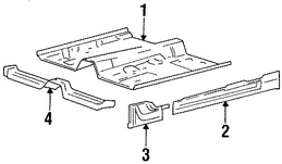 Foto de Estribo Original para Ford Taurus Mercury Sable Marca FORD Nmero de Parte YF1Z5410111AA